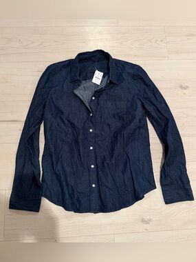 J. Crew Dark Navy Blue Button-Down Shirt NWT